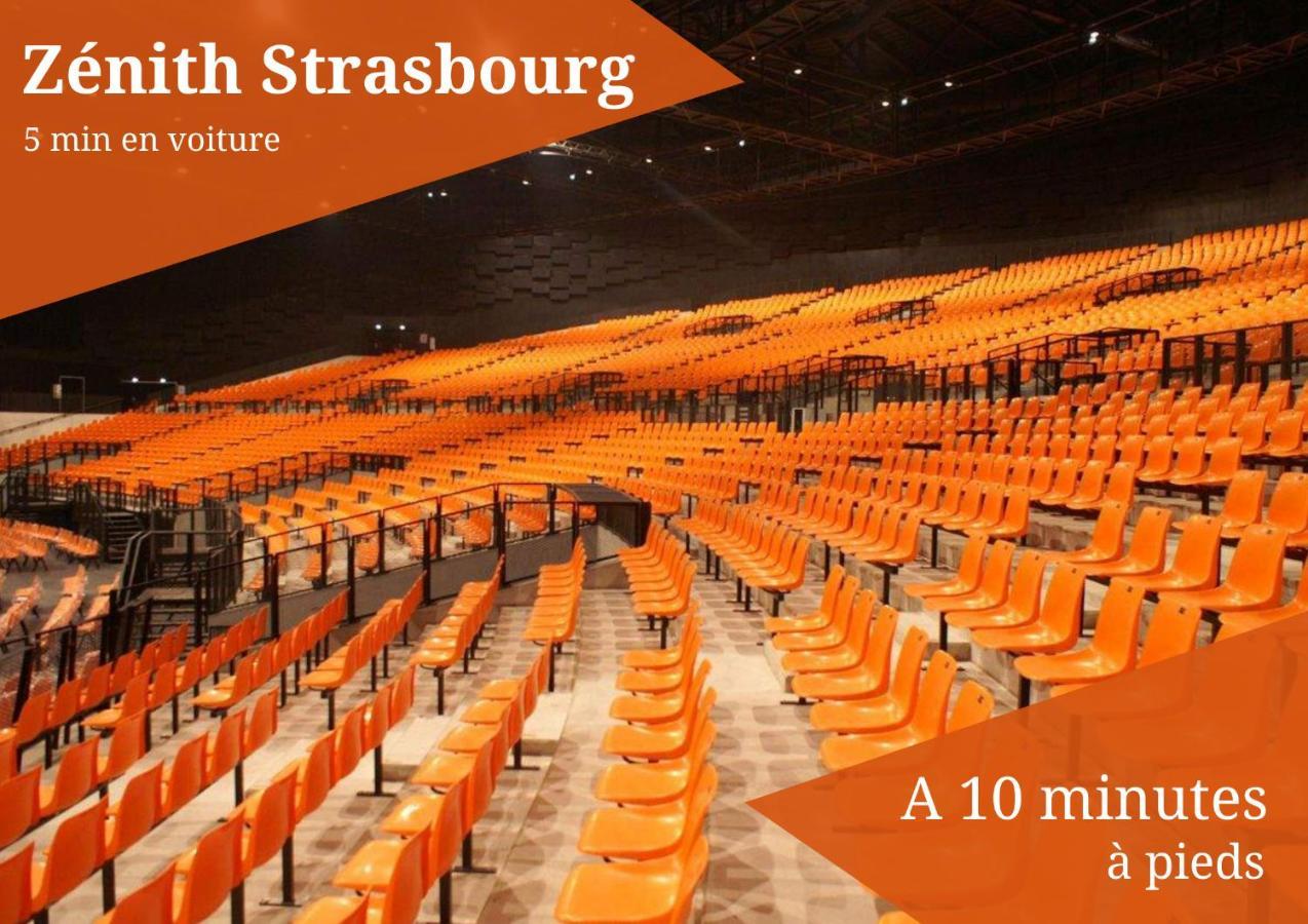 Le Zenith - Parking Prive & Wifi - 5 Min Zenith De Strasbourg Lägenhet Exteriör bild